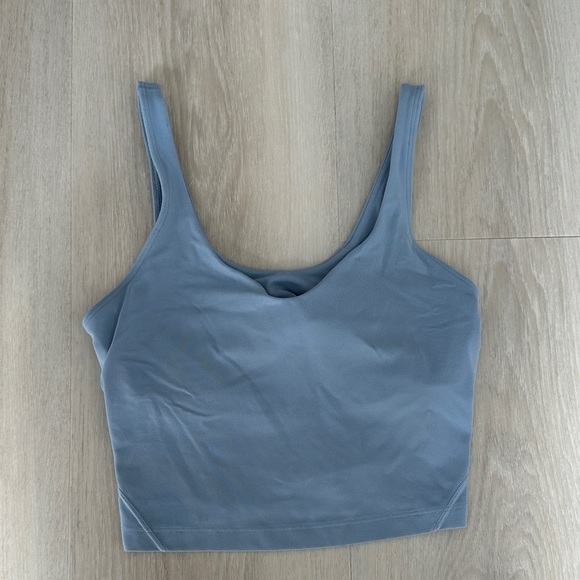 lululemon athletica Tops - Lulu Lemon Align Blue Cropped Tank Top Size 6